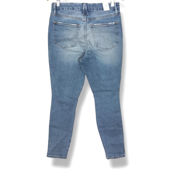 NWT Good American Good Legs Distressed Knee Skinny Jeans $155 - Picture 6 of 11